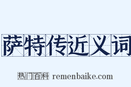 萨特传近义词是什么意思的图片